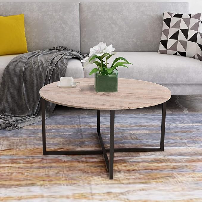 Round Coffee Table Sofa Table Kitchen Dining Tables Modern Leisure Tea Table Office Conference Pedestal Desk White