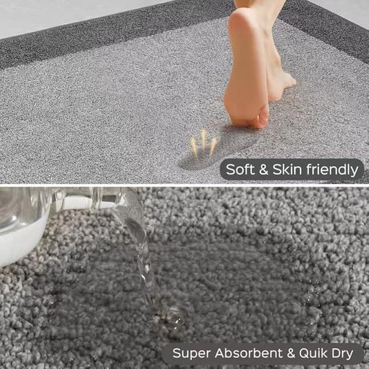 Machine Washable Kitchen Rug 32" x 84", Non Slip Kitchen Mat for Floor, Absorbent Entrance Runner Rug for Bedroom, Hallway, Bathroom, Door (Roll Packing)