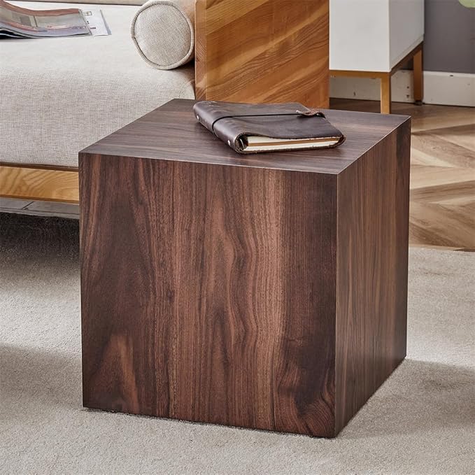 Side Table, End Table Living Room Tables, Wood Sofa Couch Bedside Table, Nightstand for Small Spaces, Bedroom