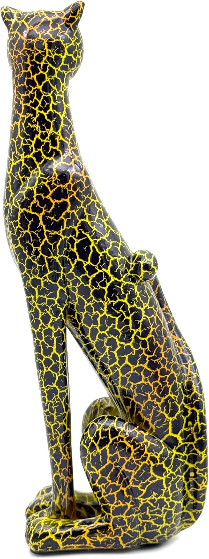 Colorful Leopard Statue Art Figurine Sculpture Collectible Gifts for Leopard Lover Office Home Decor Desk Accessories Decoration Garden Figurines Outdoor Decor (Color I)