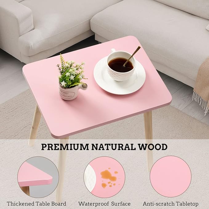 FORAOFUR Side Table, Small End Table Accent Table Living Room Bedroom Balcony Office, Modern Side Table Bedside Table Home Decor, Easy Assembly