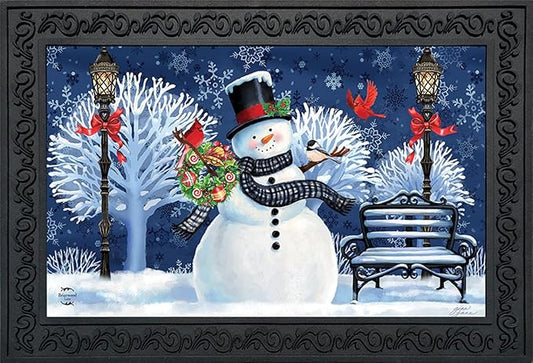 Briarwood Lane Snowman Holiday Cheer Christmas Doormat