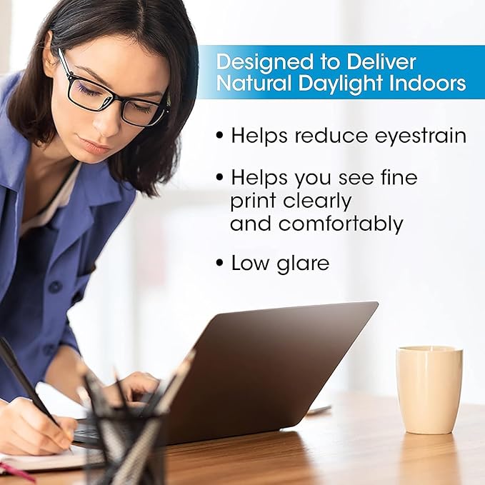 OttLite Rechargeable LED Lamp w/Phone Holder, Clearsun, White, Shipper