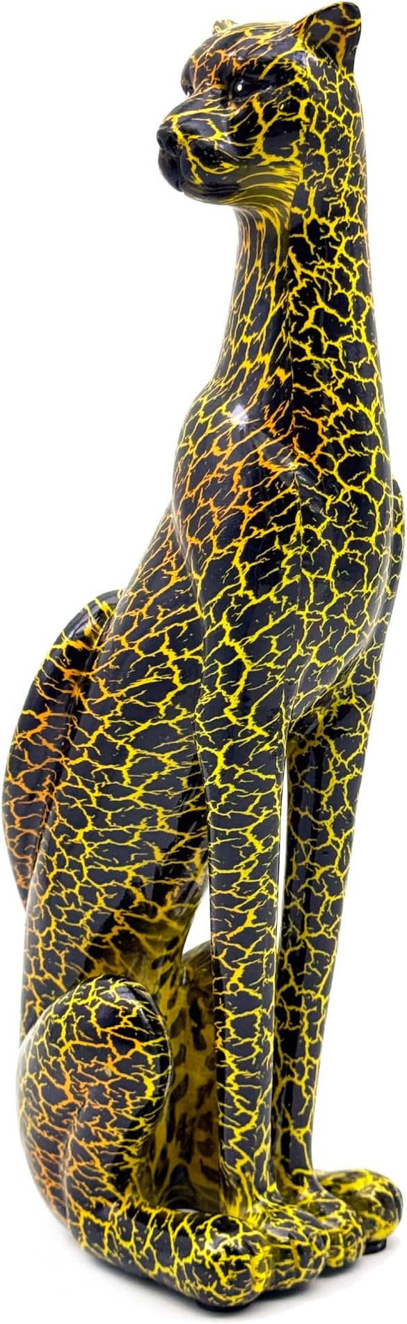 Colorful Leopard Statue Art Figurine Sculpture Collectible Gifts for Leopard Lover Office Home Decor Desk Accessories Decoration Garden Figurines Outdoor Decor (Color I)