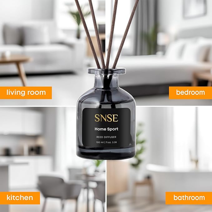 SNSE Spirit of Africa Reed Diffuser Set - Premium Reed Diffusers for Home with Diffuser Reeds, Luxurious Gift Aroma, Sophisticated Scent, Ideal for Relaxation, Elegant Home Fragrance