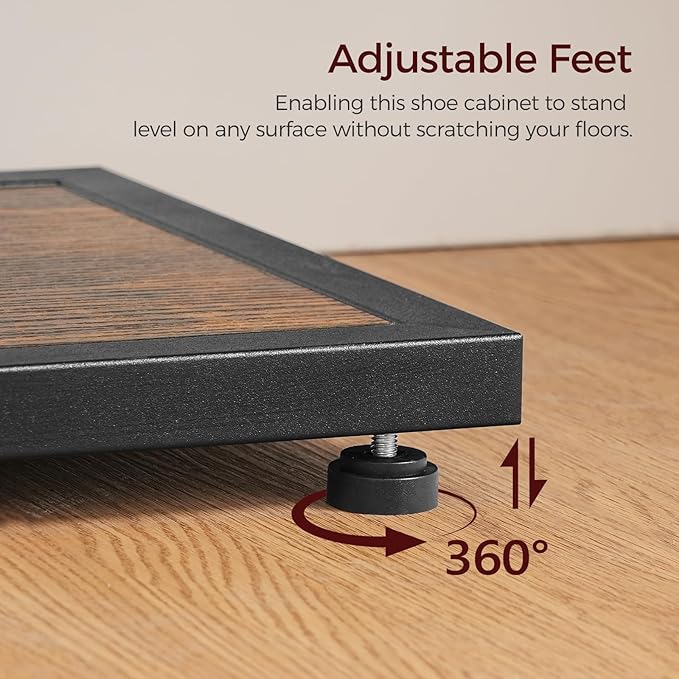 Entryway Table, Industrial Console Sofa Table with Storage, Narrow Accent Table for Living Room, Entry, Hallway, Entrance, Foyer, Rustic Brown CTHR28001