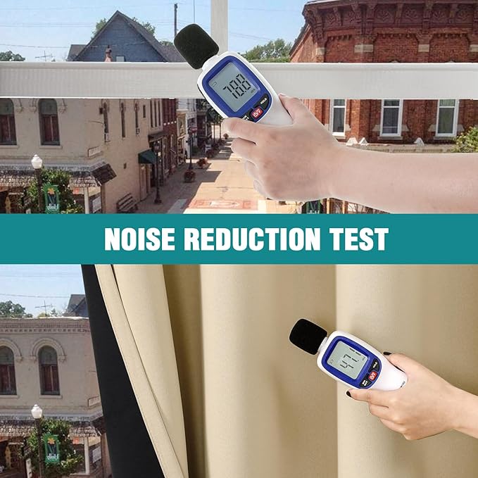 ChrisDowa 100% Blackout Curtains 108 inch Long for Bedroom with Black Liner, 2 Thick Layers Total Blackout Thermal Insulated Grommet Window Curtains 2 Panels Set (Beige, 52 x 108 Inch)