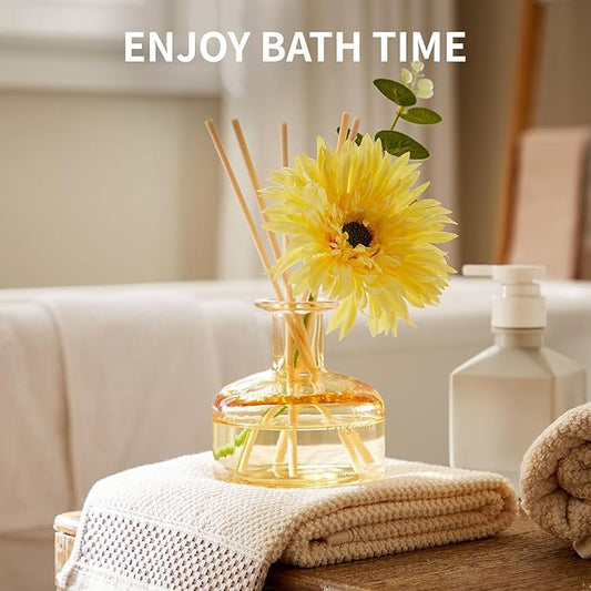 Reed Diffusers Set Orchard Reverie Scent, Reed Diffuser for 120 Days, 7.10 oz Diffusers for Home with 7 Diffuser Sticks, Perfect for Bathroom, Shelf Decor, Air Fresheners