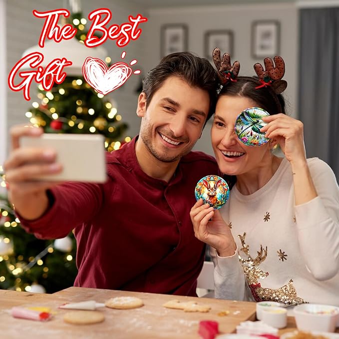 Christmas Tree Decorations Dragonfly Ornament, Smooth Ceramic Christmas Tree Ornaments, Xmas Decorative Hanging Ornaments, Christmas Decor Indoor Home Party Gifts Souvenir Dragonfly