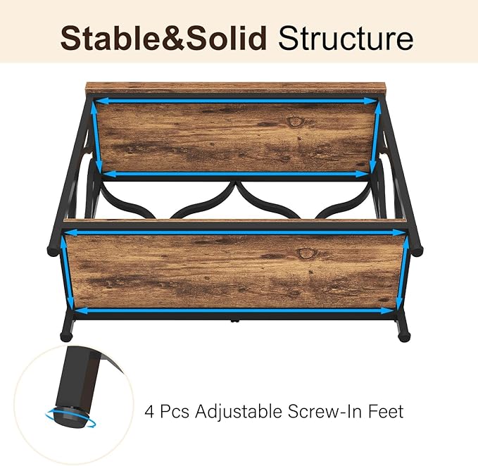 IBF 39.4" Narrow Console Table, Farmhouse Entryway Table in Living Room Hallway Foyer Entrance, Industrial Wood Metal Sofa Table Entry way Behind Couch Tables with 2-Tier Storage Shelves, Rustic Brown