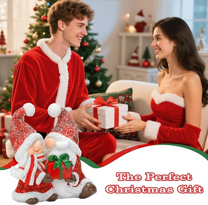 Christmas Gnomes Decorations Gnomes Figurine Christmas Home Table Ornaments Decor Christmas Gnome Gifts for Women Mom Grandma