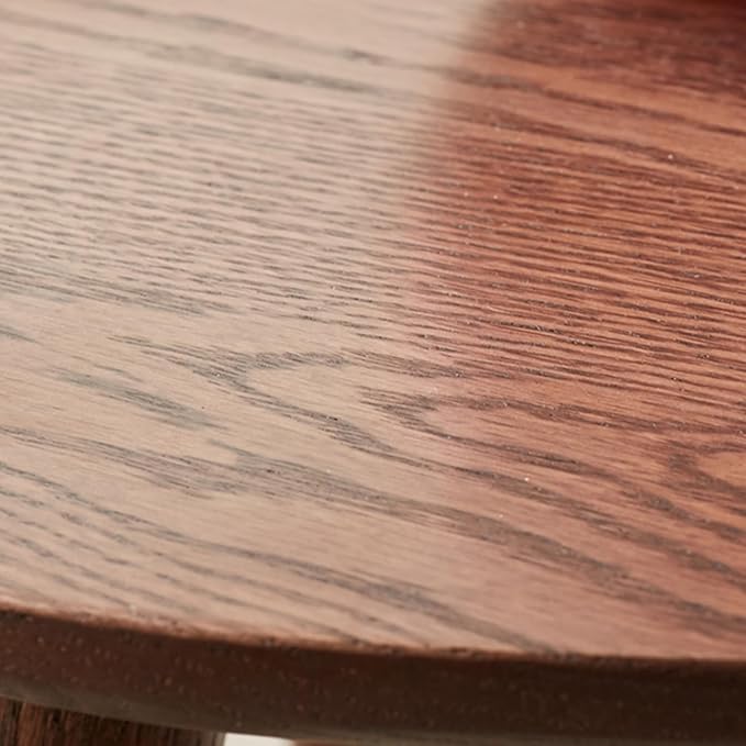 Oval Side Table,22.9" D x 33.5" W x 15.8" H Walnut Finish Oval Accent Table, 150lb Capacity & Easy Assembly,Mid Century Modern Small Coffee Table for Living Room, Bedroom, Office