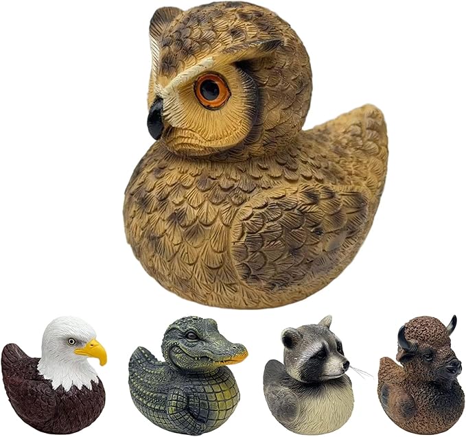 Whimsical Resin Shelf Sitter - 3 Inch Mini Decorative Sculpture for Office Desk Kitchen Living Room School - Creative Tabletop Ornament Gift with Exquisite Detailing (Owl)