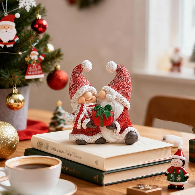 Christmas Gnomes Decorations Gnomes Figurine Christmas Home Table Ornaments Decor Christmas Gnome Gifts for Women Mom Grandma