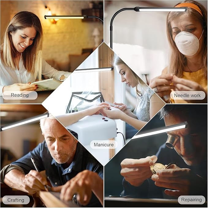 Led Floor Lamp for eyelash extensions Standing light Floor Lamps for Office Standing Lamp Brightness eyelash lamp tattoo Light Eye Caring Reading lamp for Bedroom makeup light lash light extension