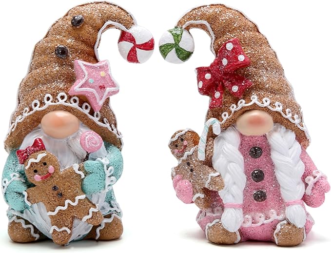 Hodao Christmas Gingerbread Man Gnomes – Christmas Party Home Decor Unique Design Elf Decorations Choice and Special Christmas Decor (Multicolor)