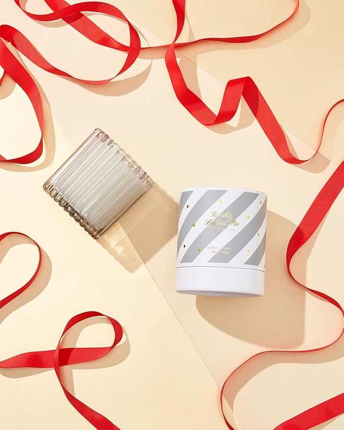 M&SENSE Spring Soy Candles for Home Scented, Cinnamon Pie Non Toxic Candles for Holiday, 9.2oz Natural Organic Clean Burning Up to 60 Hours, Mothers Day Kitchen Decor Gifts for Women