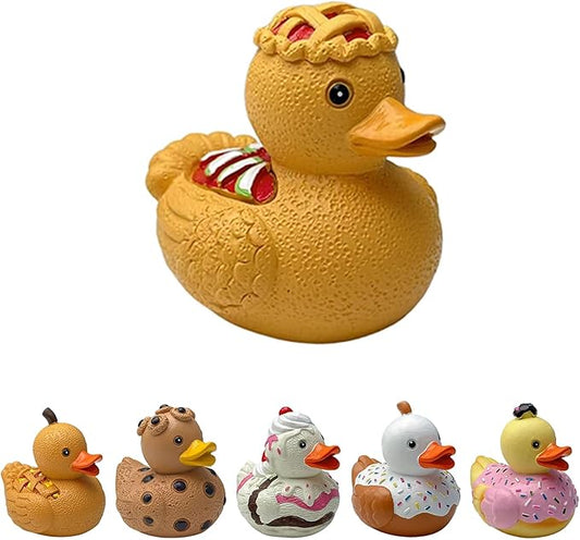 Whimsical Resin Shelf Sitter - 3 Inch Mini Decorative Sculpture for Office Desk Kitchen Living Room School - Creative Tabletop Ornament Gift with Exquisite Detailing (Pizza B)