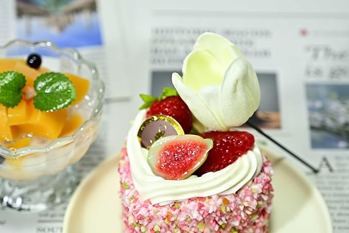 12pcs Warm White Flowers PU Real Touch Flowers Wedding Bouquets Artificial Flowers for Decoration DIY Floral Gifts Cake Topper Home Office Table Decor Farmhouse Table Centerpiece Decorations