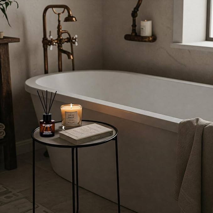 Smoked Hide Reed Diffuser – Luxury Home Fragrance Diffuser with Cedarwood, Red Thyme, Iris & Patchouli – Room Scent Diffuser for Long-Lasting Aroma – 50ml