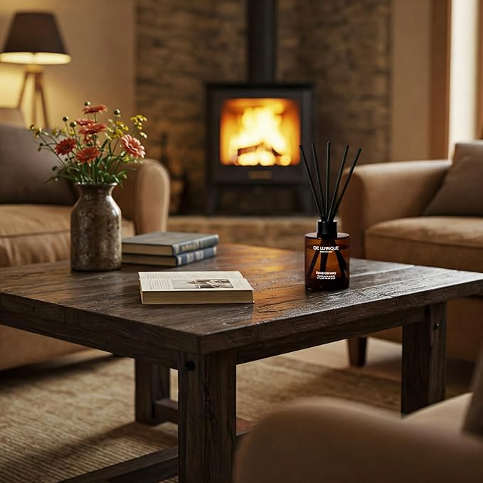 Spice Odyssey Luxury Reed Diffuser – Aromatherapy Diffusers for Home with Green Tea, Ginger, Moss & Bergamot – Long Lasting Fragrance – 150ml