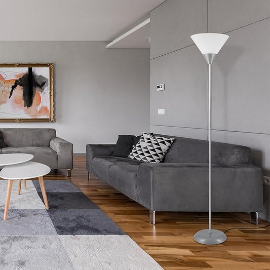 Globe Electric 67150 Elliott Floor Lamp, Silver (Pack of 2)