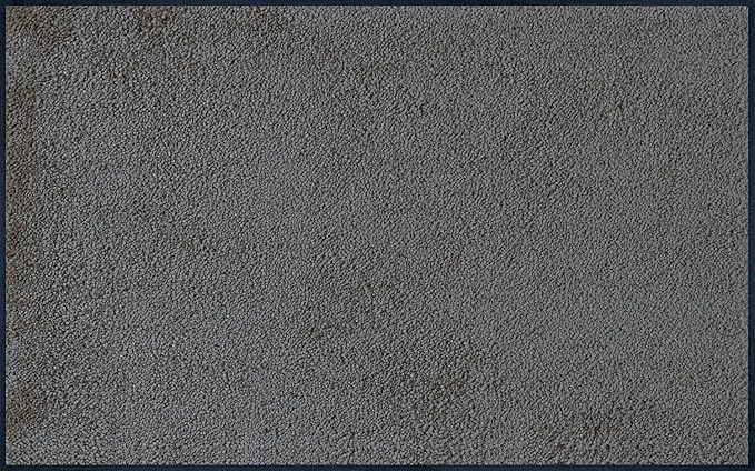 Wash and Dry Monotone Rug, Smokey Mount Non-Slip Washable Doormat 29.5x47 in (Large)