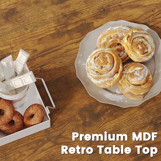 Bigbiglife Living Room Coffee Table Set of 3, Industrial X-Design Coffee Table and 2 End Side Tables, 3 Piece Living Room Table Set with Large Storage for Apartment Home (Dark Rustic Brown)