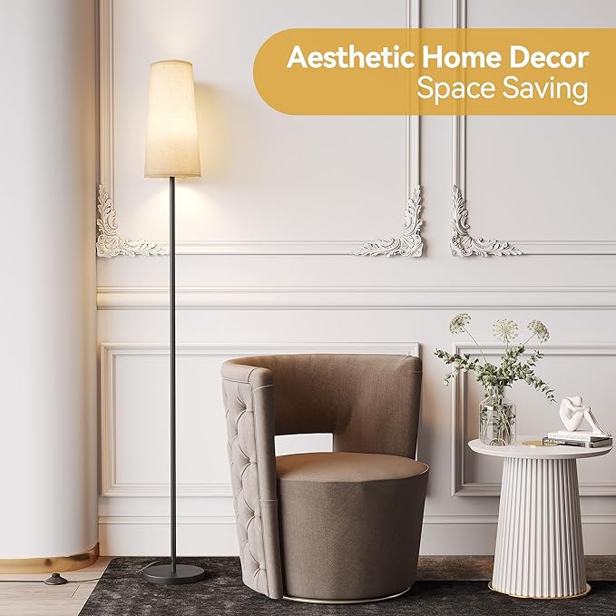 SUNMORY Floor Lamps for Living Room/Bedroom/Office, Standing Lamp with LED Bulb, 3 Color Temperature Tall Lamp, Suitable for Modern/Boho/Farmhouse and Other Home Decor Styles