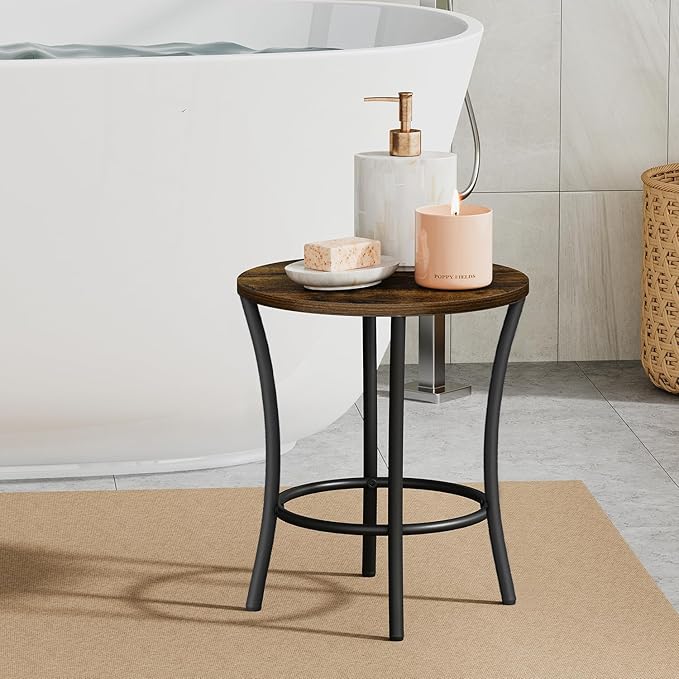 YINMIT Plant Stand Indoor, Round Plant Pots,Flower Pots for Indoor Plants, Adjustable Plant Shelf for Multiple Plant , Corner Plant Stand for Living Room Balcony Patio & Garden (Brown, Small)