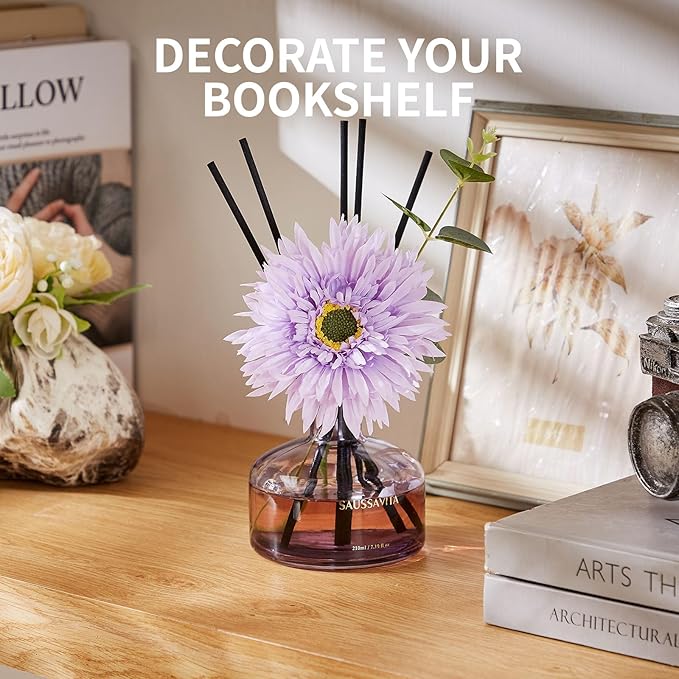 Reed Diffusers Set Lavender Scent, 7.10 oz Diffusers for Home with 7 Diffuser Sticks, Reed Diffuser for 120 Days, Perfect for Bathroom, Shelf Decor, Air Fresheners