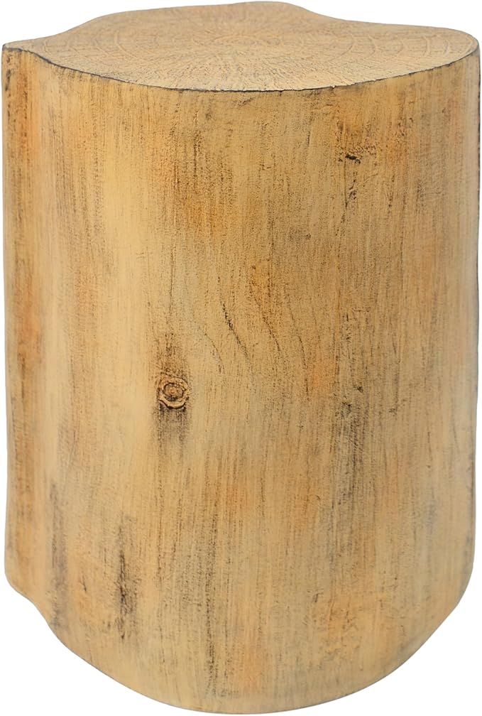 kevinplus 2-in-1 Irregular Nesting Side Table End Table Set of 2 for Living Room, MGO Material for Indoor & Outdoor, Natural Wood Grain, No Assembly, Natural