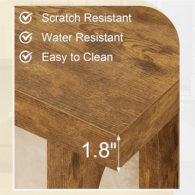 Farmhouse Console Table, 55inch Wood Vintage Console Table Narrow Sofa Tables Hallway Tables for Entryway, Living Room, Foyer