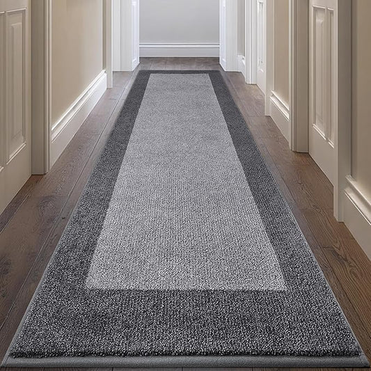 Machine Washable Kitchen Rug 32" x 84", Non Slip Kitchen Mat for Floor, Absorbent Entrance Runner Rug for Bedroom, Hallway, Bathroom, Door (Roll Packing)