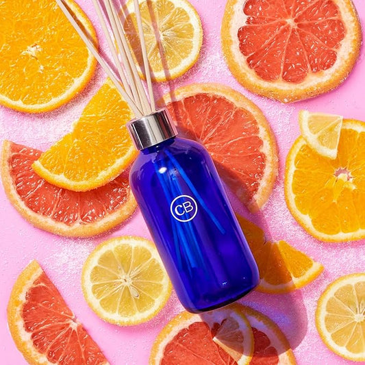 Capri Blue Volcano Reed Diffuser Set - Includes Reed Diffuser Sticks, Fragrance Oil, and Glass Bottle - Luxury Scented Room Fresheners - Cobalt Blue (8 fl oz)