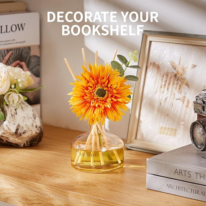 Reed Diffusers Set Grapefruit Scent, 7.10 oz Diffusers for Home with 7 Diffuser Sticks, Reed Diffuser for 120 Days, Perfect for Bathroom, Shelf Decor, Air Fresheners