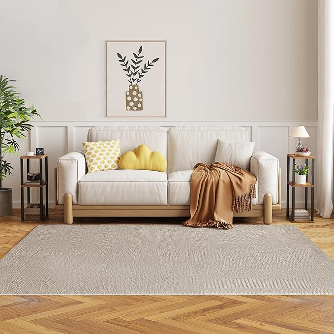 TUTOTAK Small Side Table, Narrow End Table, Bedside Table, Couch Side Table with Wheels for Living Room or Bedroom, Brown TB01BB061