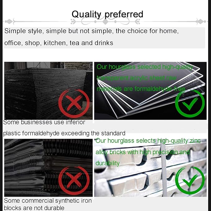 Hourglass Timer, 15 Minutes Embossed Golden Hourglass Timer,Used for Vintage Home Decoration, Office/Desk Decoration, Kitchen Wedding Gifts (P1-G42U-8VJR)