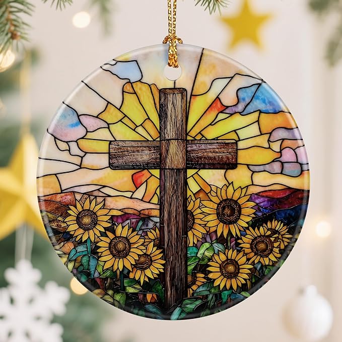 Religious Christmas Ornaments, Christian Cross Ornament, Christmas Tree Decorations, Holiday Decorations, Holiday Ornaments, Religious Gifts, Christian Gift, and Xmas Gift Ideas