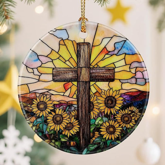Religious Christmas Ornaments, Christian Cross Ornament, Christmas Tree Decorations, Holiday Decorations, Holiday Ornaments, Religious Gifts, Christian Gift, and Xmas Gift Ideas