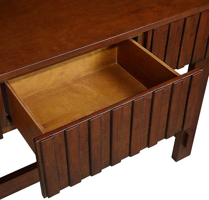 52" Wood Console Table for Entryway, Modern Sofa Table with Storage Drawers for Living Room TV, Hallway Entrance Foyer