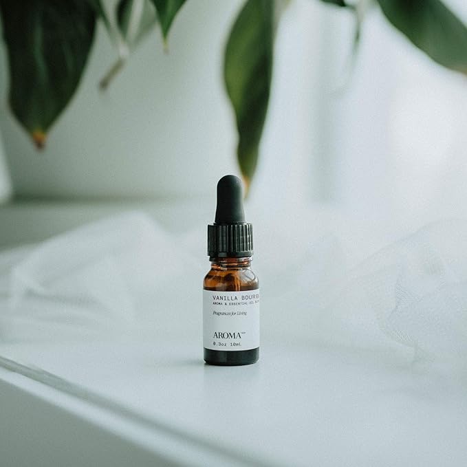 AromaTech Vanilla Bourbon Aroma Essential Oil Blend: Luxury Hotel Inspired Aromatherapy with Vanilla Bean, Bourbon & Oak Barrel for Ultrasonic Diffusers & Nebulizers - 0.3 fl oz, 10 mL