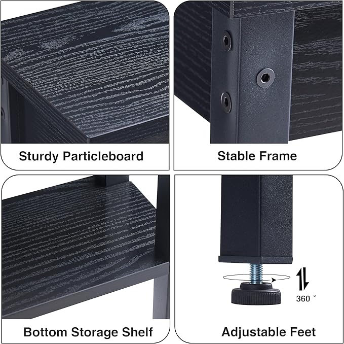 Small Console Table with Shelf Little Narrow Entryway Table Skinny Thin High Tall Display Stand for Entry Hall Hallway, Foyer, as Eextension for Long Behind Couch Sofa Table / Kitchen Countertop