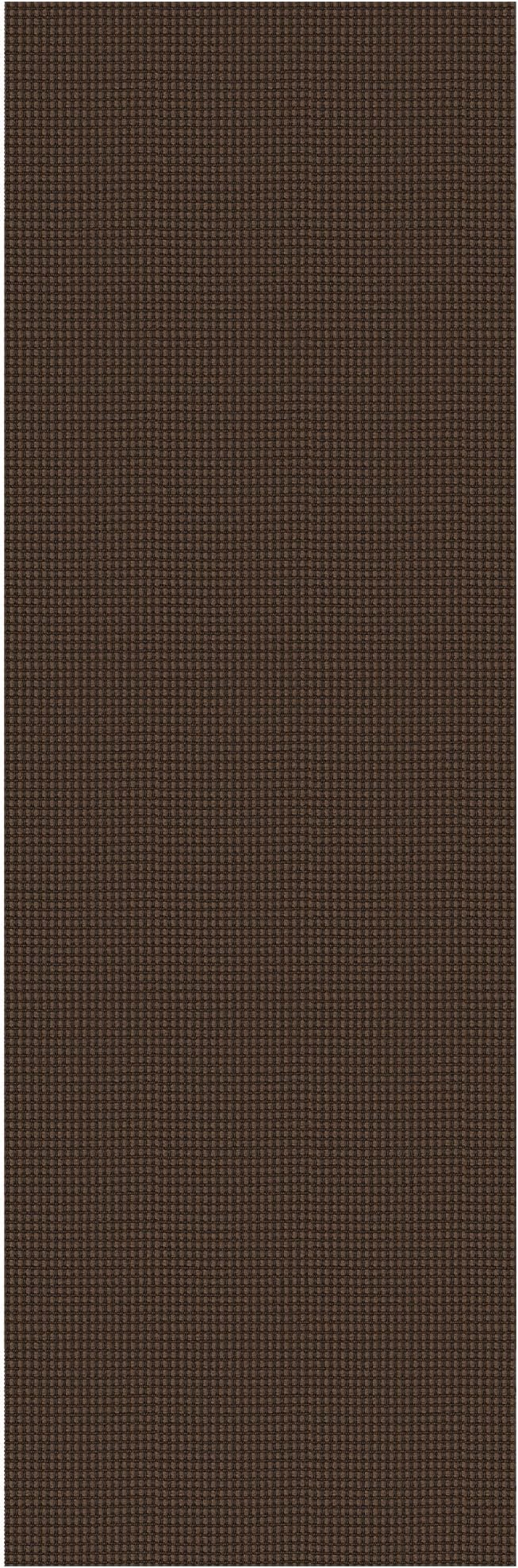 IOHOUZE Washable Runner Rug 2.6x8 Non Slip Rubber Backed Wide Hallway Runner Entryway Runner Indoor, Kitchen Rugs Woven Cotton Floor Carpet for Hall Entrance Bedroom, Brown