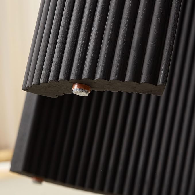 Modern Nesting Coffee Table Set of 2 for Living Room,Irregular Shape End Side Tables for Office,Easy Assembly,Black