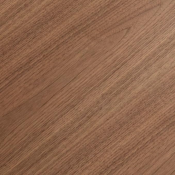 39.37'' Oval Coffee Table for Living Room, MDF Coffee Table Center Table for Bedroom, Modern Coffee Table End Table Side Table Accent Tea Table with Sturdy Pedestal for Apartment Office, Walnut