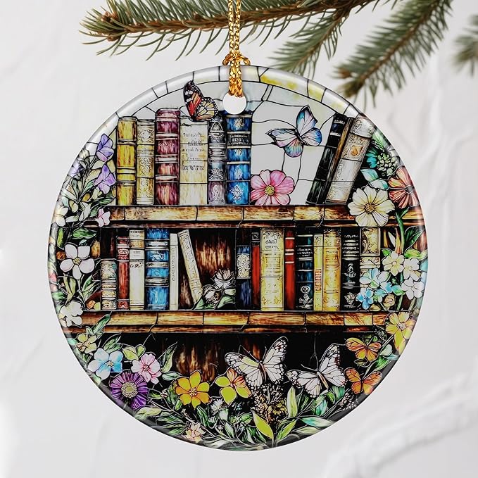 Enchanting Book Christmas Ornaments: Christmas Tree Ornaments & Holiday Decor – Perfect Holiday Presents & Gift Ideas for Friends, Coworker, Family, Book Lover, and Literary Lover