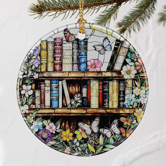 Enchanting Book Christmas Ornaments: Christmas Tree Ornaments & Holiday Decor – Perfect Holiday Presents & Gift Ideas for Friends, Coworker, Family, Book Lover, and Literary Lover