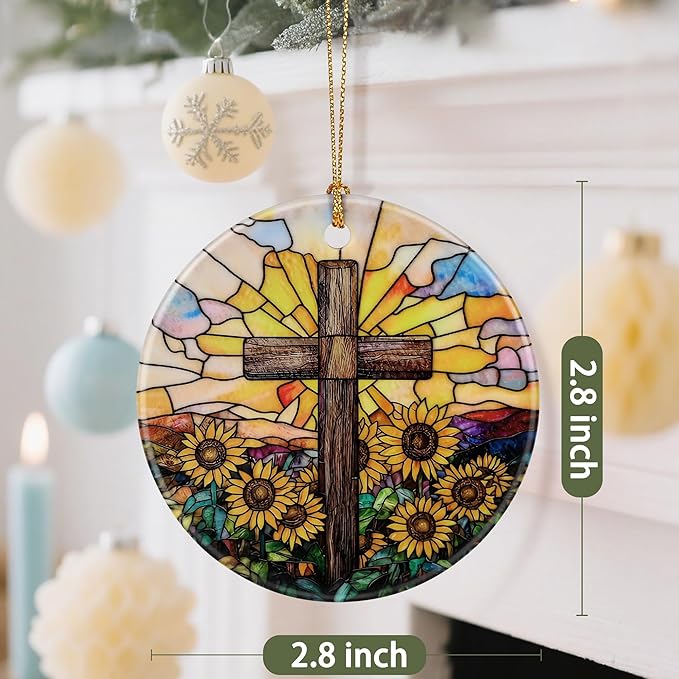 Religious Christmas Ornaments, Christian Cross Ornament, Christmas Tree Decorations, Holiday Decorations, Holiday Ornaments, Religious Gifts, Christian Gift, and Xmas Gift Ideas