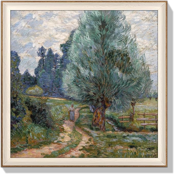 YUEYARIT Framed wall art, vintage wall decor, modern farmhouse style decor, canvas printed pictures, suitable for gifts, cottagecore bedroom, bathroom, living room, and office artwork.